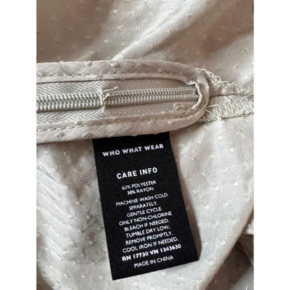 who what wear green polka dots halter neck ruffle cuff long sleeve blouse sz xs - Picture 10 of 11